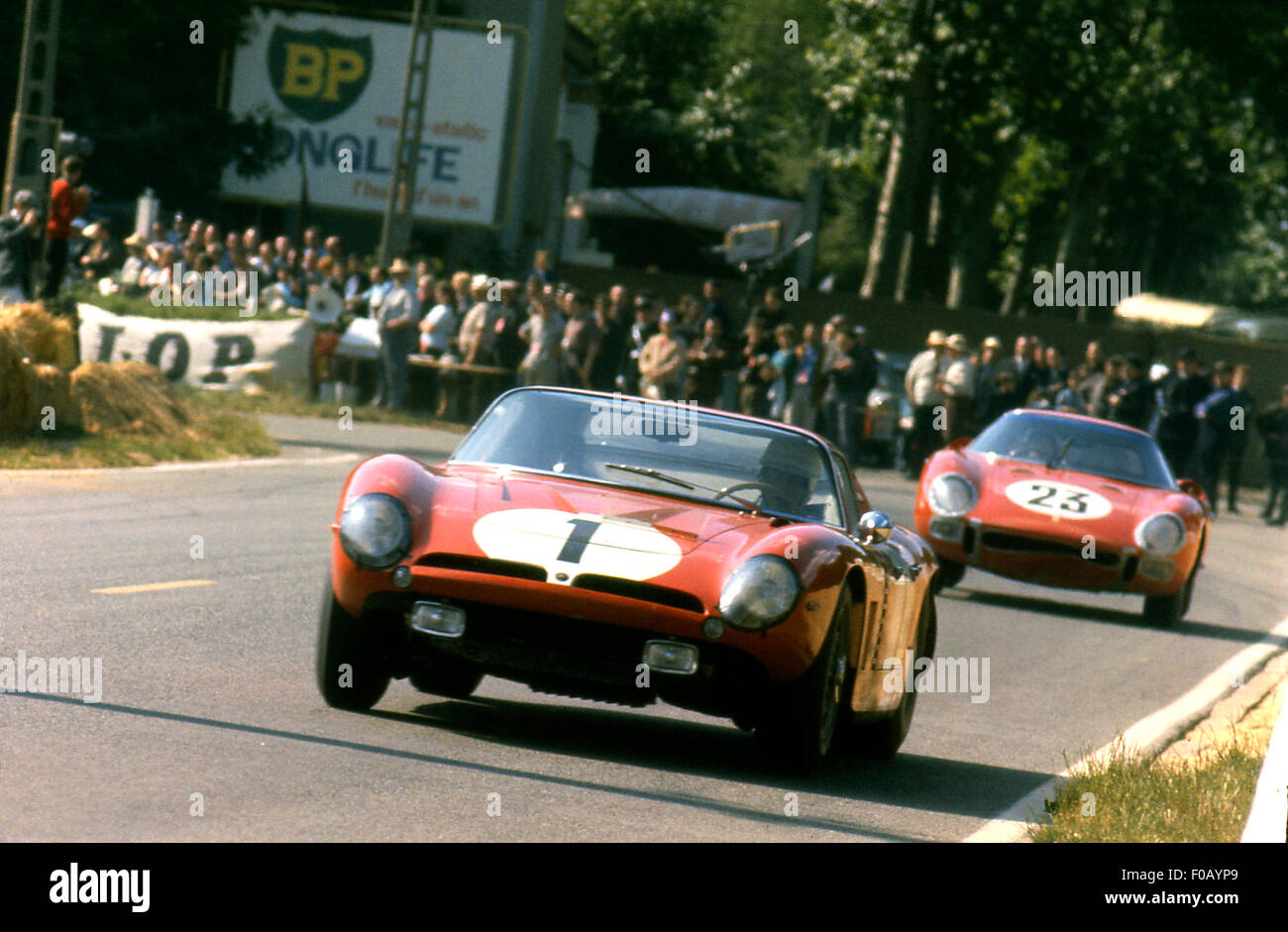 Le Mans 24 Hours 22nd June 1964. No1 Pierre Noblet,Edgar Berney,Iso Grifo A3C Chevrolet, Stock Photo