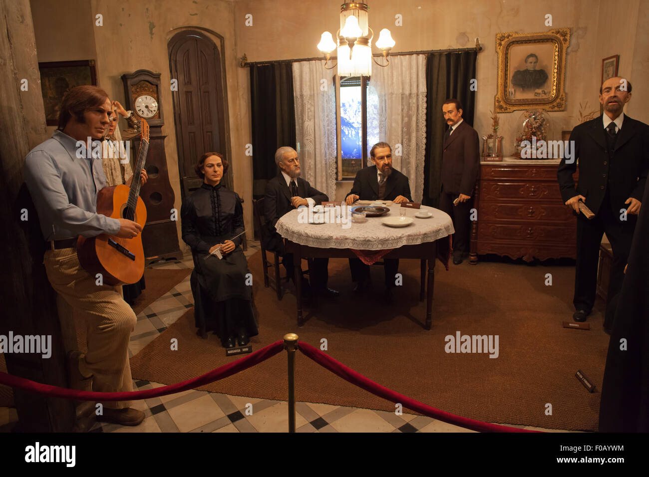 Wax figures in Barcelona Wax Museum in Catalonia, Spain Stock Photo Alamy