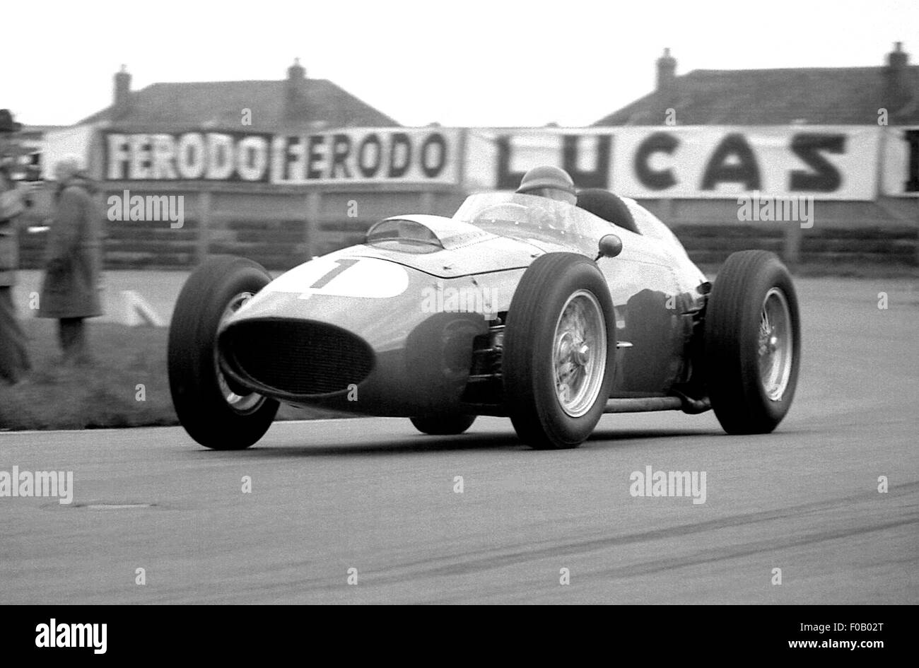 XIV BARC 200 Aintree 18th April 1959. Tony Brooks  Ferrari Dino 246 finished 2nd. Stock Photo