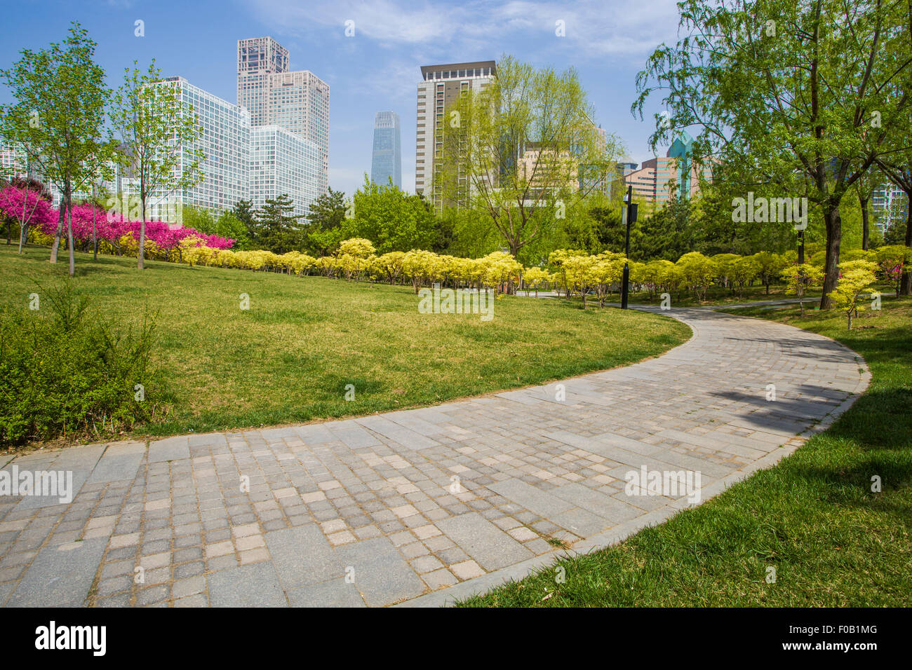 Urban park, China Stock Photo Alamy