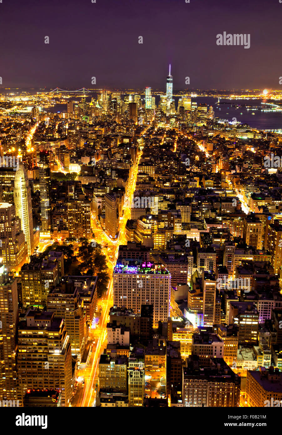 Manhattan aereal view hi-res stock photography and images - Alamy