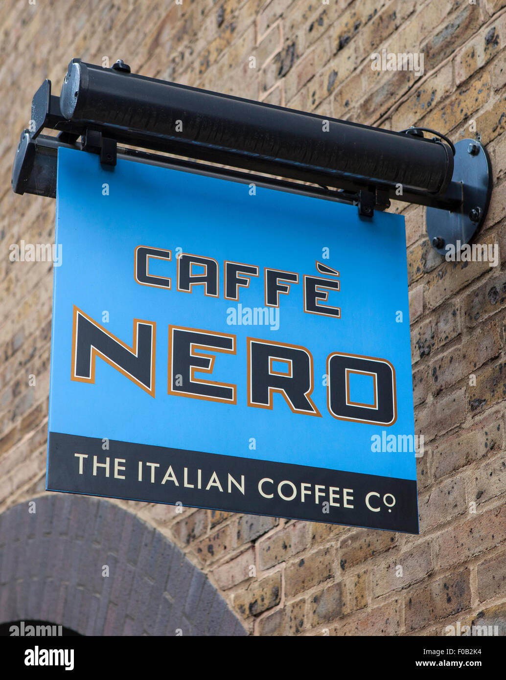 LONDON, UK 31ST JULY 2015 A sign for a Caffe Nero’s coffee house in