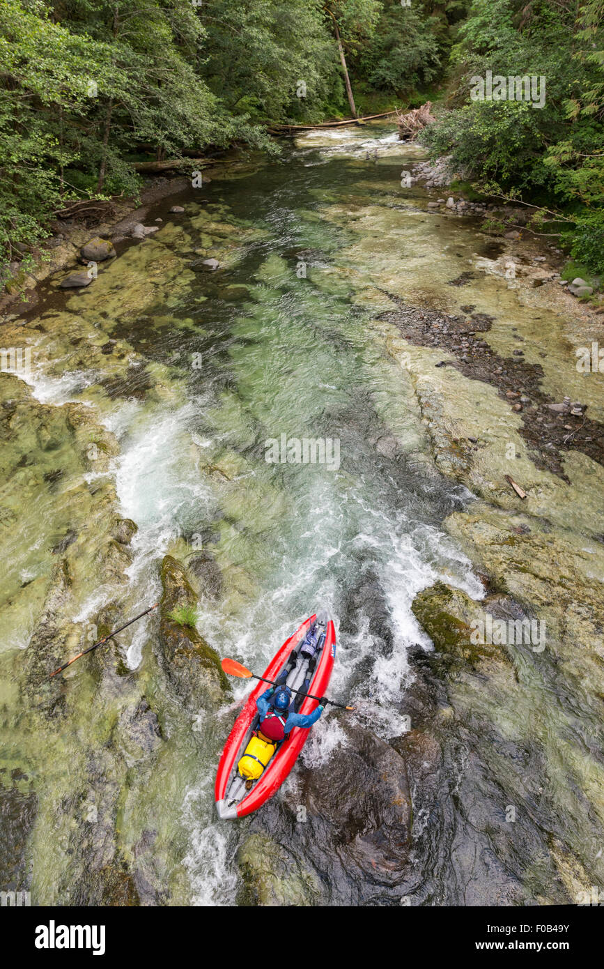 Paddling Salmon Creek, Oregon Stock Photo Alamy