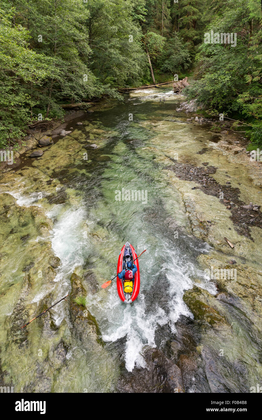 Paddling Salmon Creek, Oregon Stock Photo Alamy