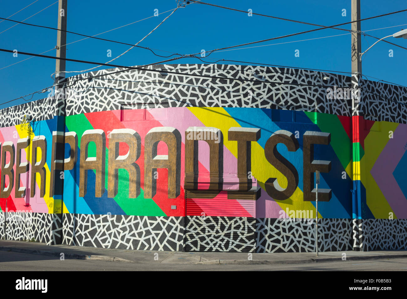 WALL MURAL WYNWOOD NEIGHBORHOOD MIAMI FLORIDA USA Stock Photo Alamy