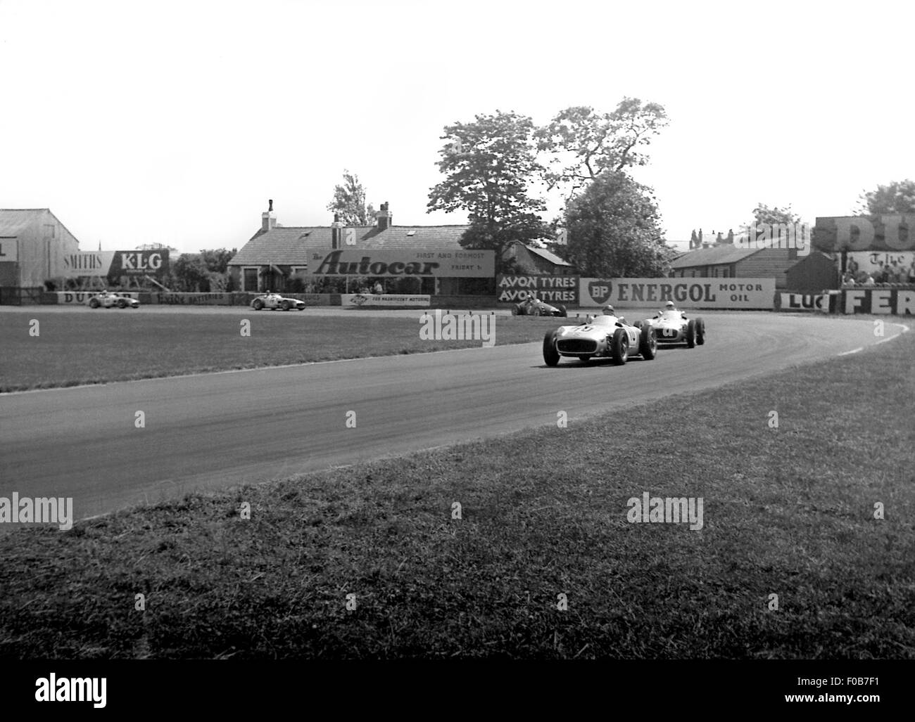 Formula one motor racing british grand prix aintree Black and White