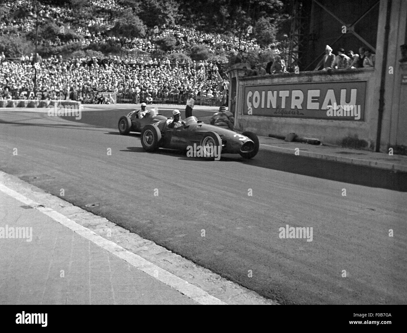 Monaco GP in Monte Carlo 1955, MASERATI 250F, JEAN BEHRA Stock Photo