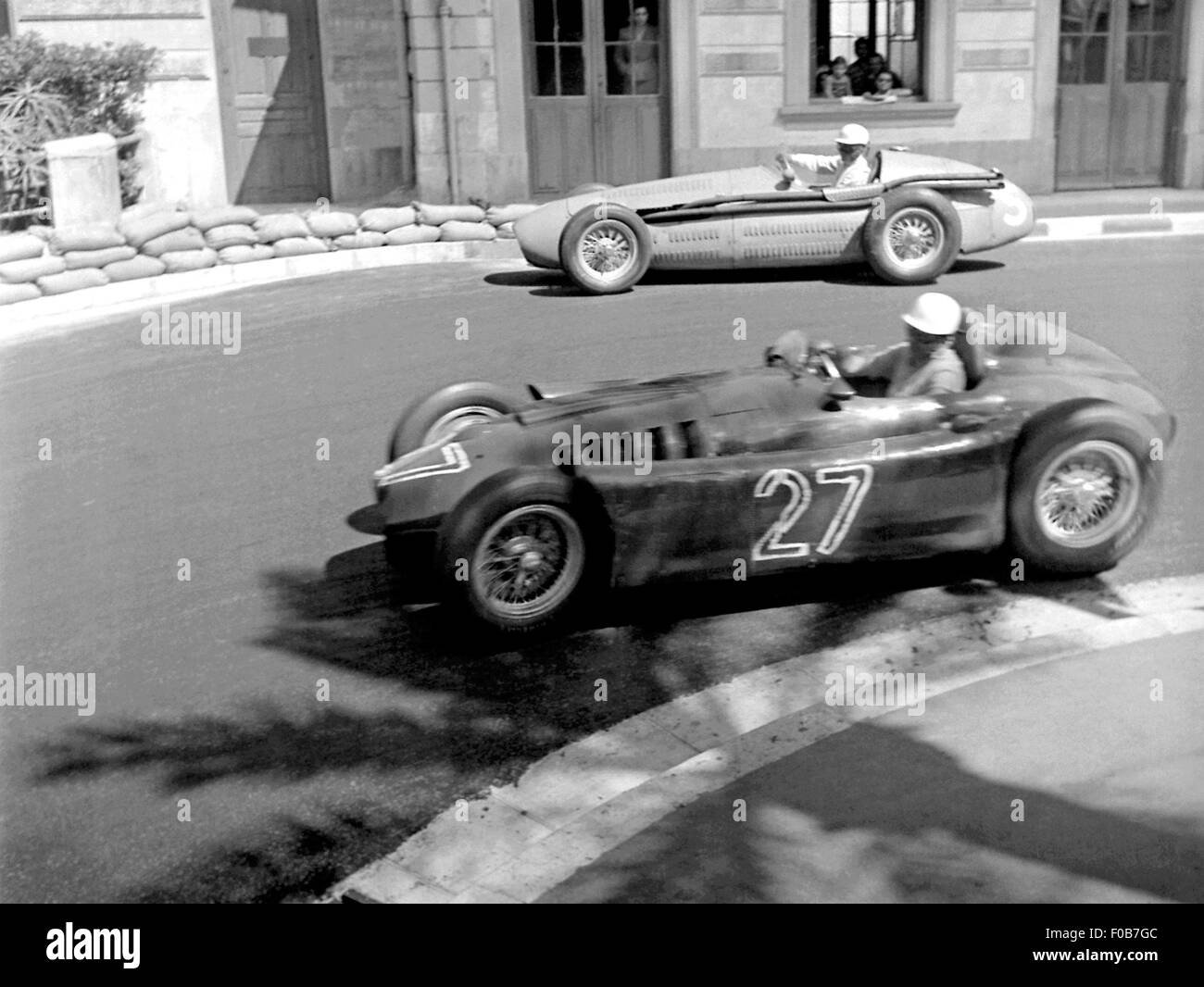 Monaco GP in Monte Carlo 1955 Stock Photo