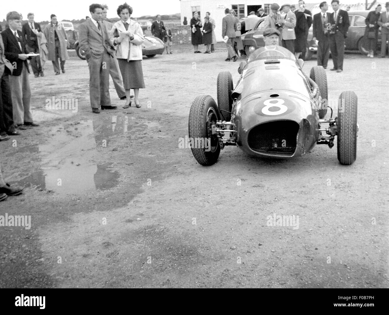 Mike Hawthorn in his Vanwall Stock Photo