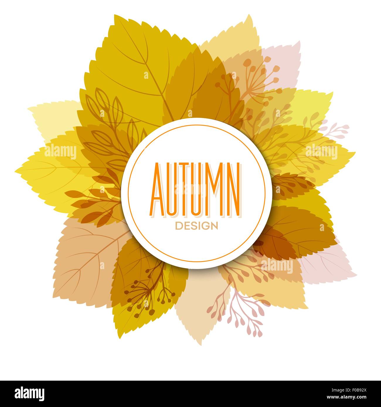 Autumn background with leaves Stock Vector Image & Art - Alamy