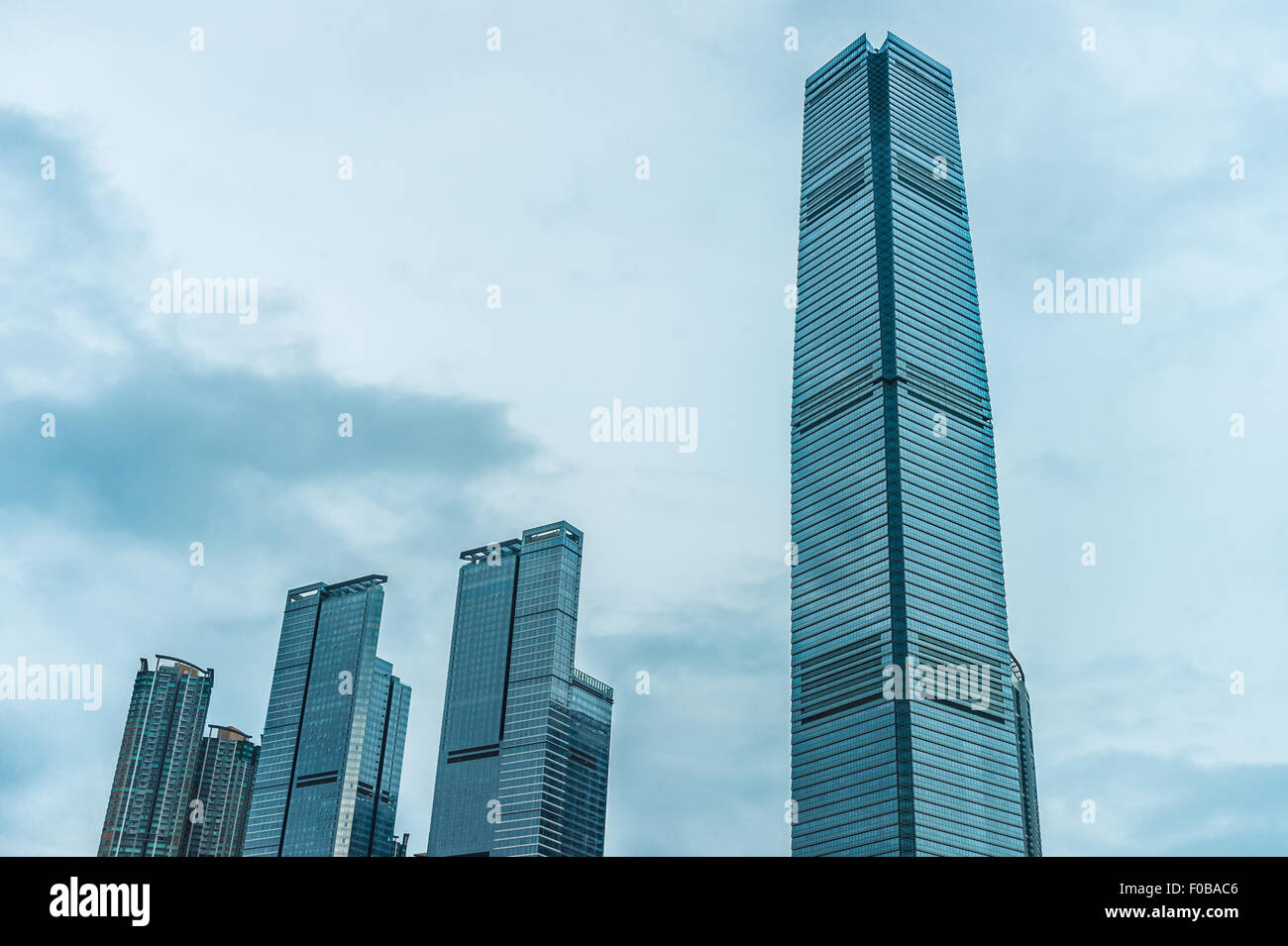 Hong Kong International Commerce Center ICC and The Cullinan II building Stock Photo