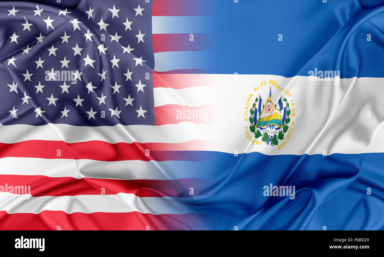 El salvador united states flag hi-res stock photography and images - Alamy