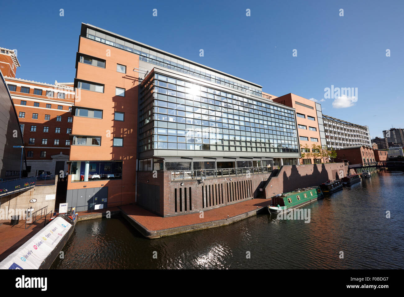 4 brindley place new office development in old birmingham canal navigations area Birmingham UK Stock Photo