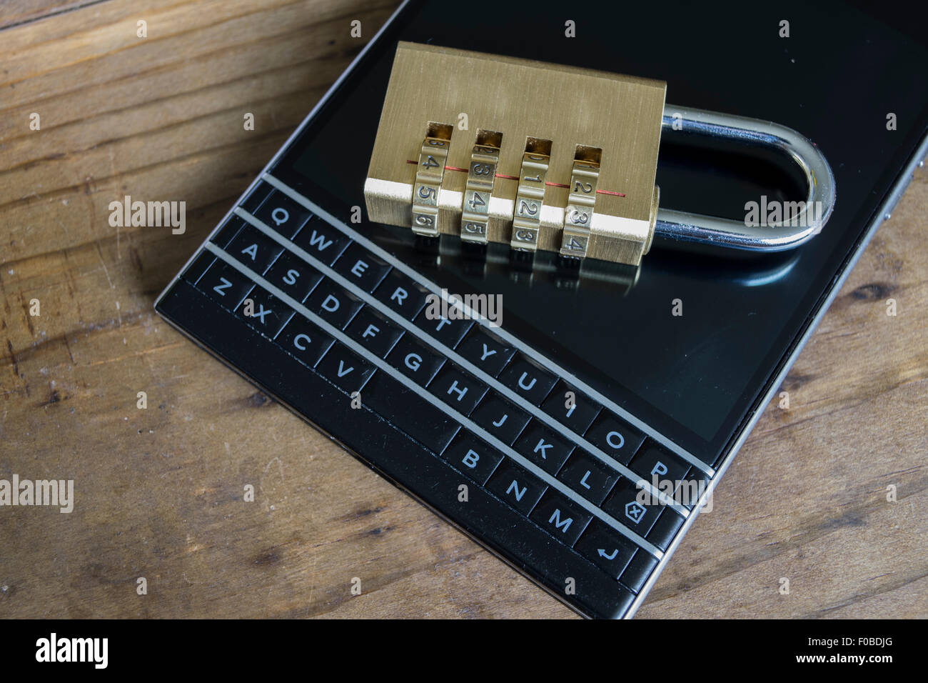 Mobile Device Security Stock Photo