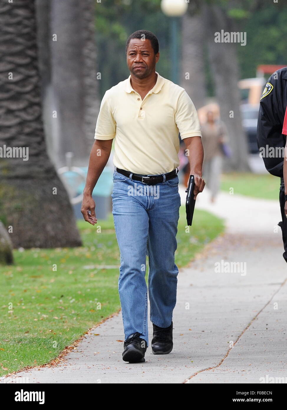 Cuba Gooding Jr filming the famous OJ Simpson car chase for &lsquo;American