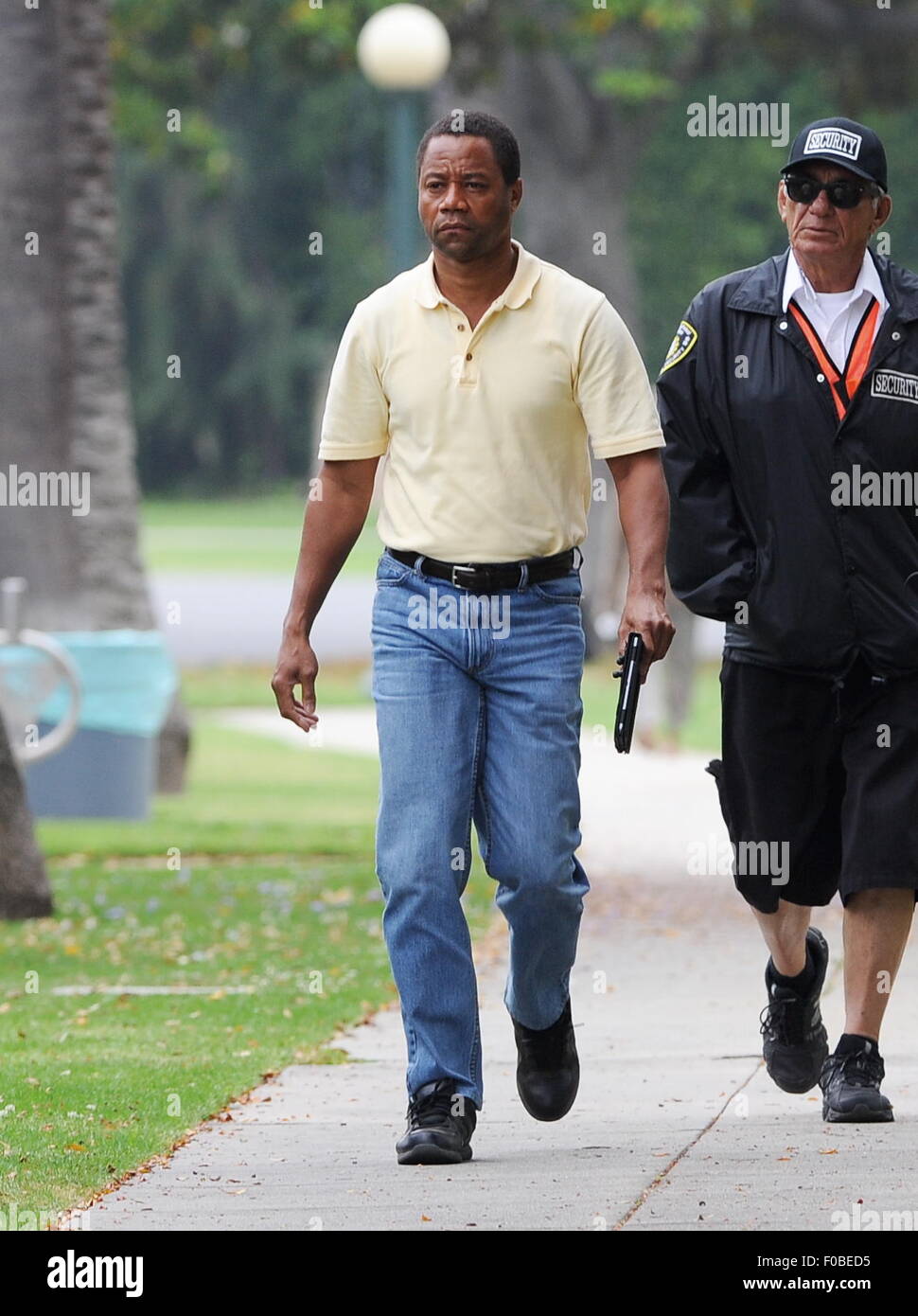 Cuba Gooding Jr Filming The Famous Oj Simpson Car Chase For American Crime Story In Beverly 9901