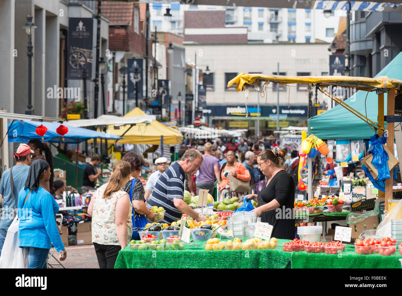 Surrey Street Market stall, Surrey Street, Croydon, London Borough of Croydon, Greater London