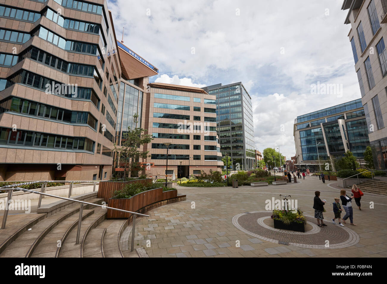 new financial district and colmore square Birmingham UK Stock Photo
