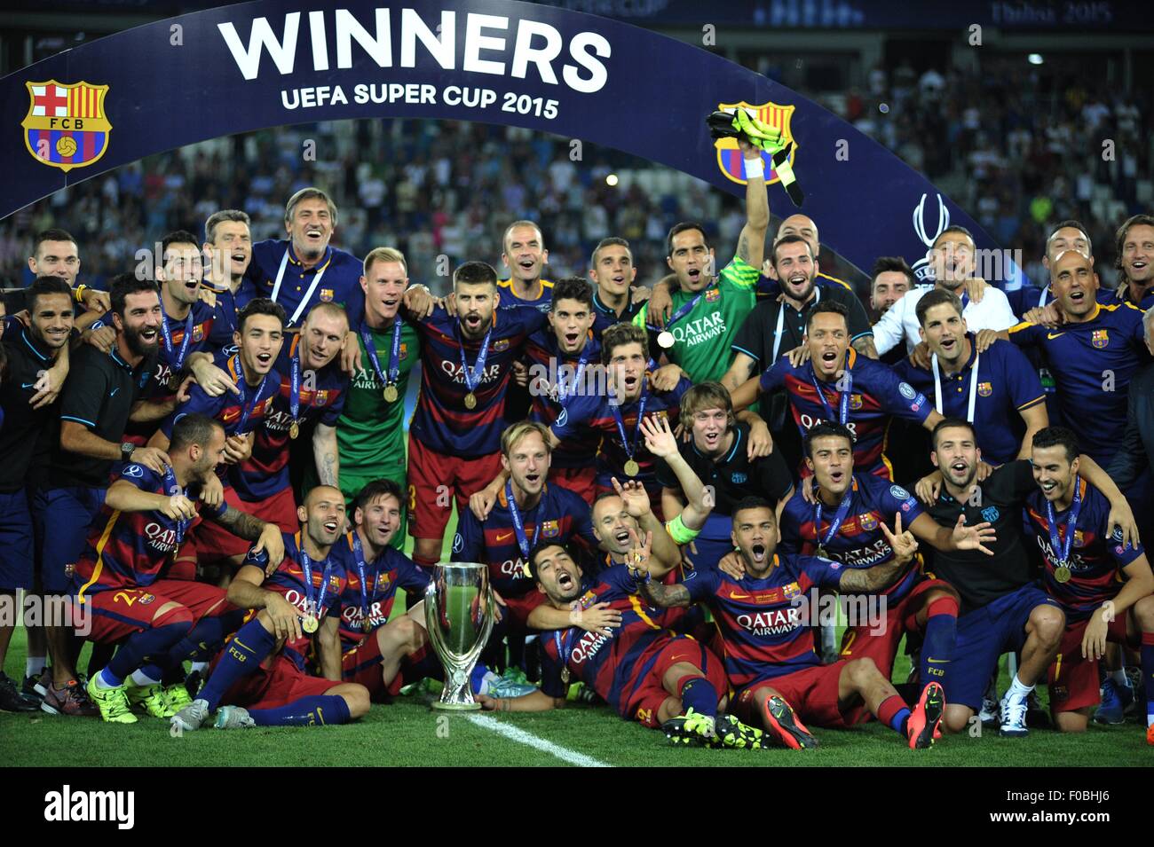 11 июня 2015. Барселона Суперкубок УЕФА. Барселона 2015. Игроки Барселоны 2015. Кубок Суперкубок УЕФА.