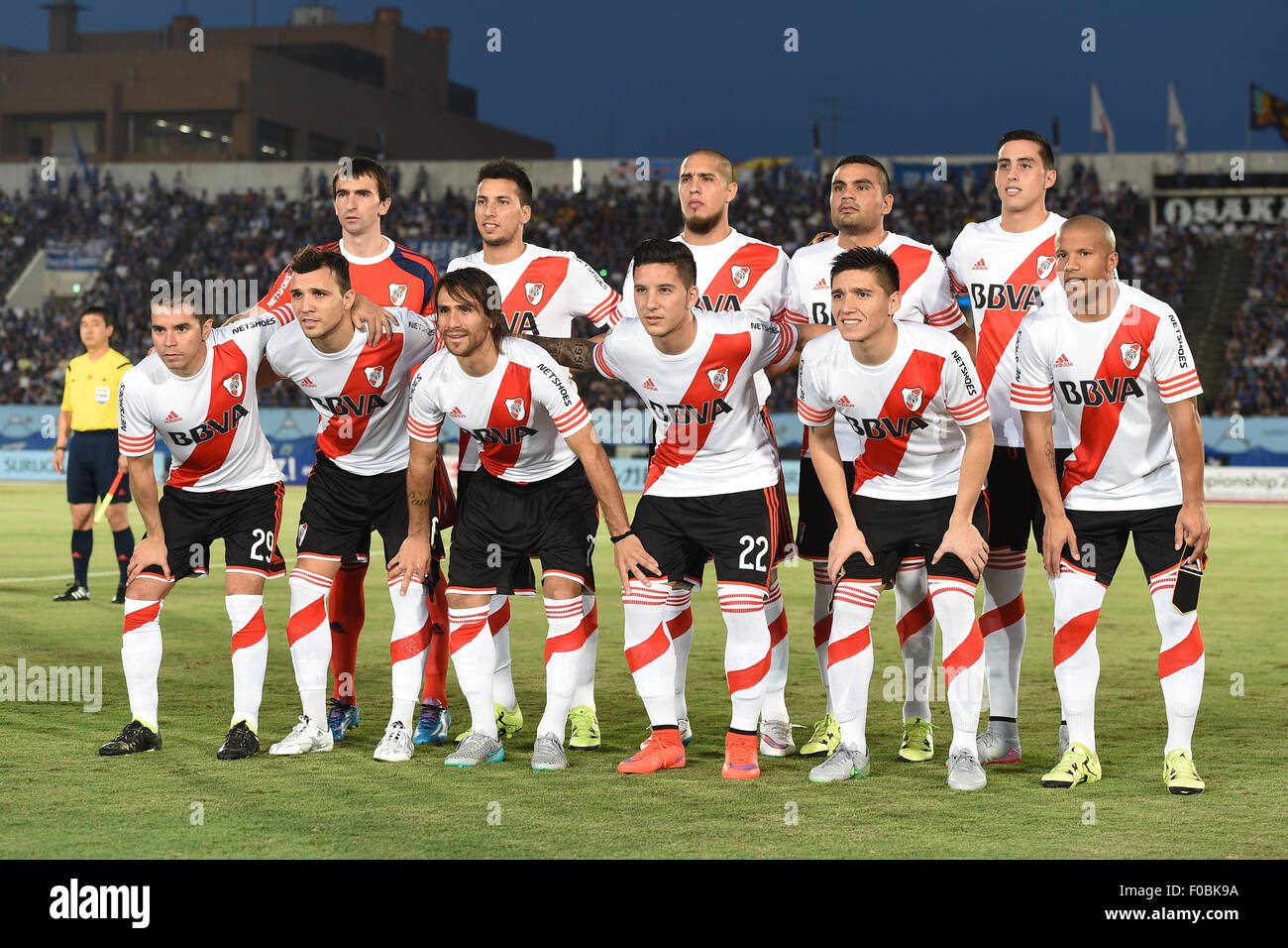 River Plate team group Line-up (River), August 11, 2015 - Football / Soccer  : SURUGA bank Championship 2015
