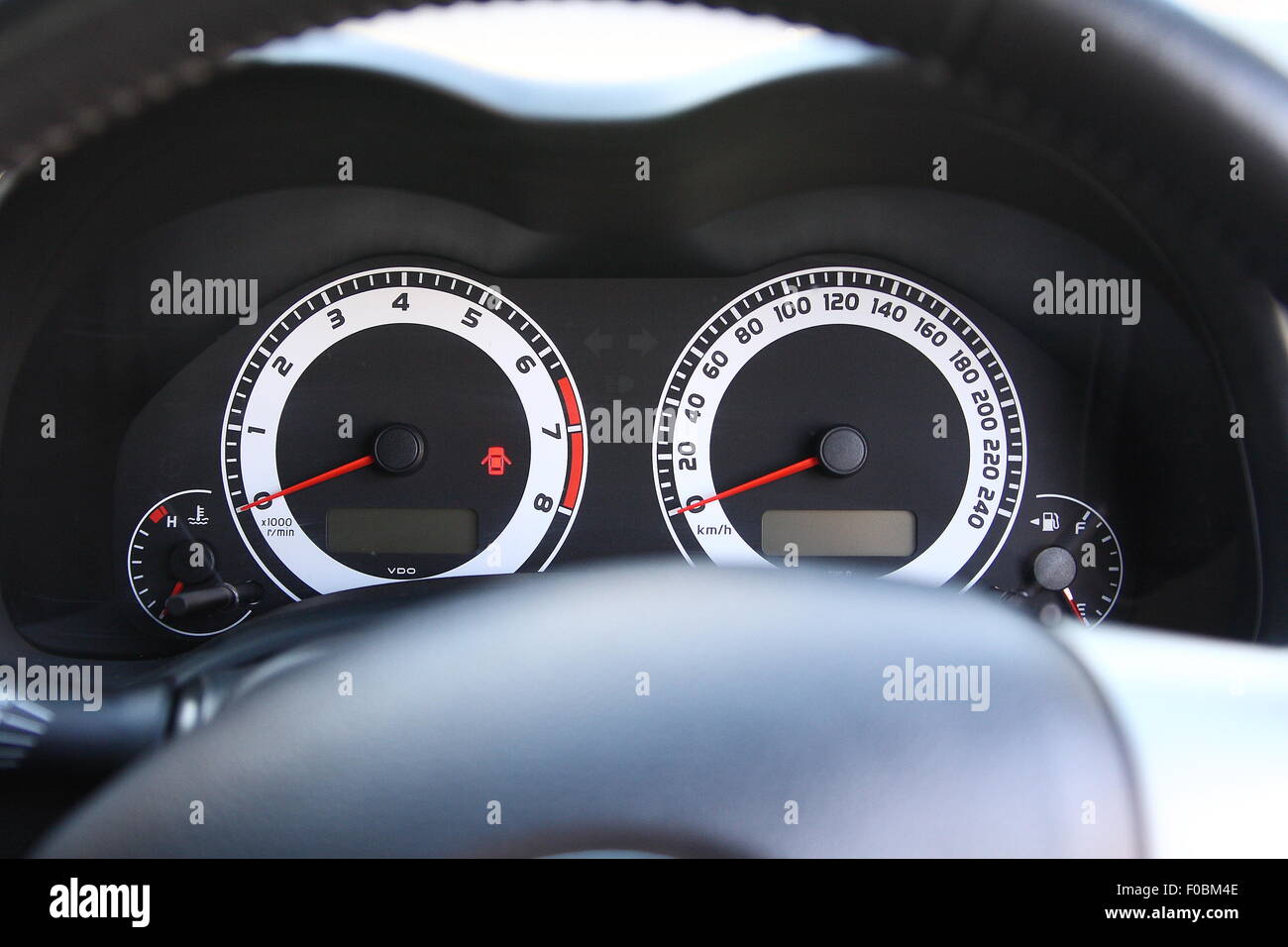 Toyota speedometer up close Stock Photo Alamy