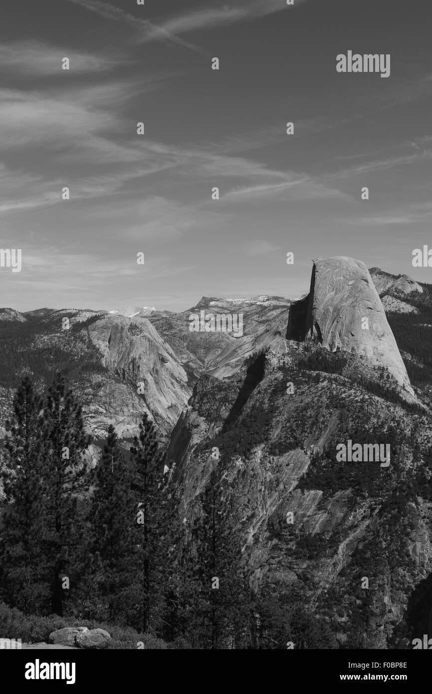 Hike half dome Black and White Stock Photos & Images - Alamy