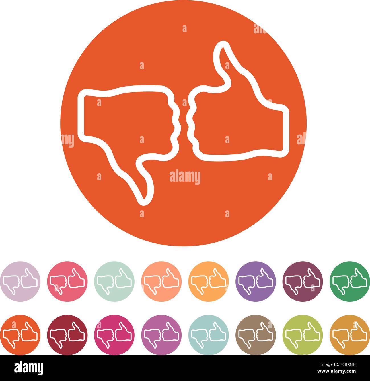 The voting icon. Vote and like symbol. Flat Stock Vector Image & Art ...