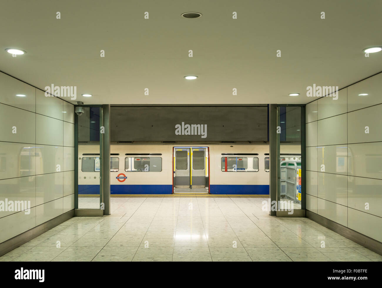 Heathrow Terminal Underground Station High Resolution Stock Photography