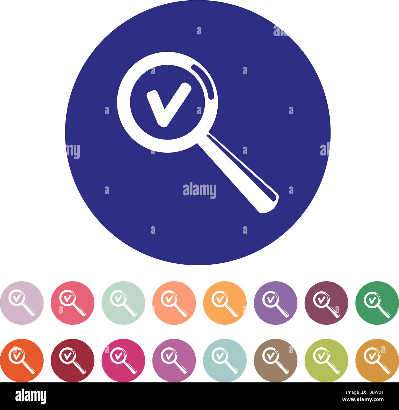 Magnifier Glass. Search icons. Vector. Set Stock Vector Image & Art - Alamy