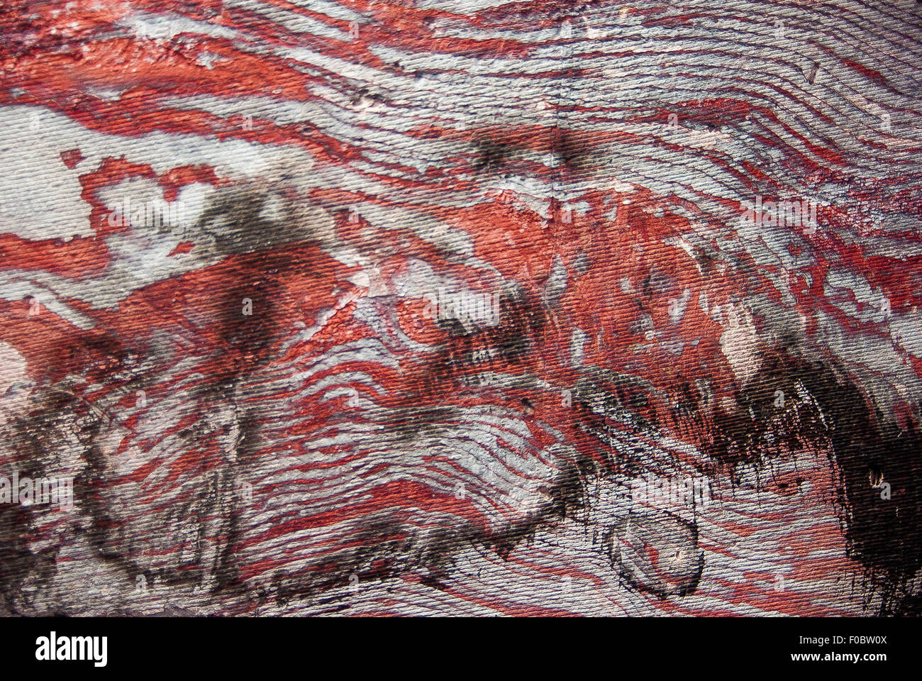 Natural Texture on rock, Petra Stock Photo