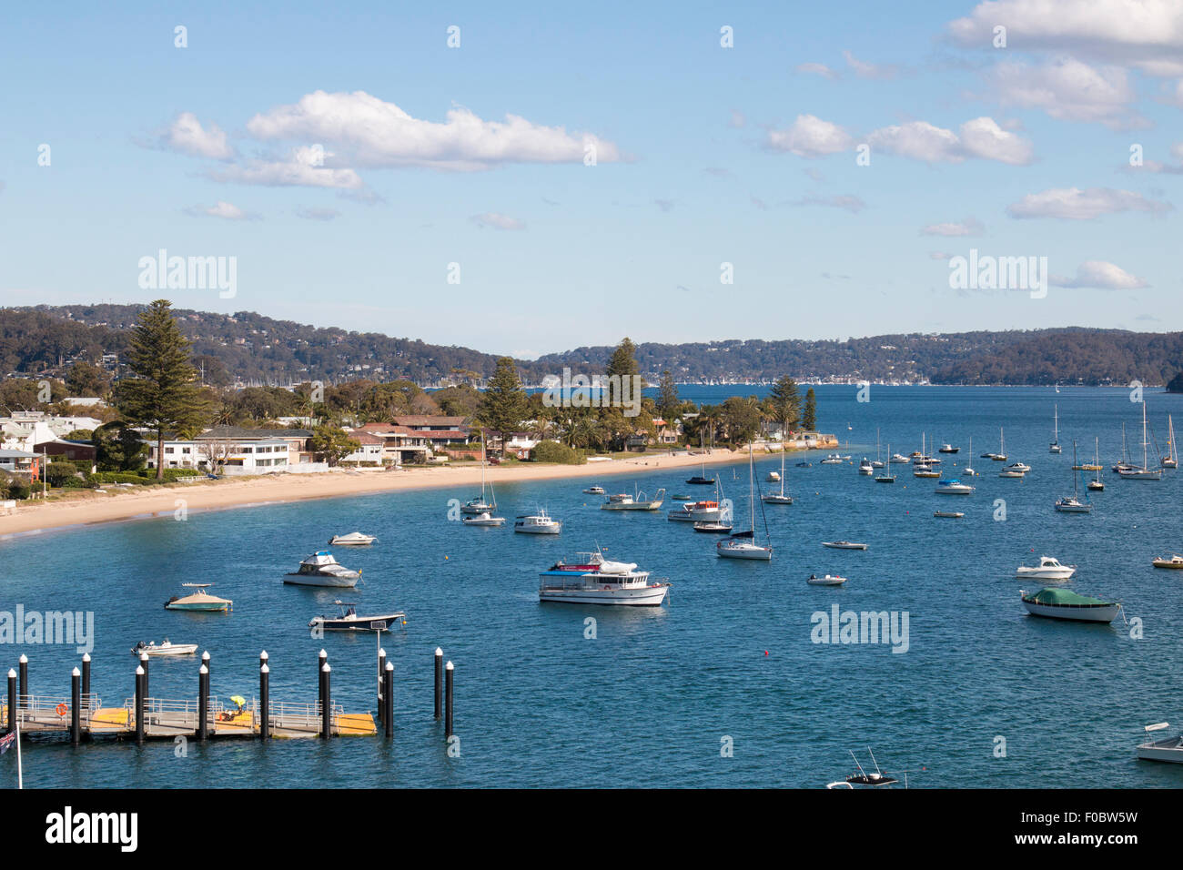 Aerial view palm beach pittwater hi-res stock photography and images ...