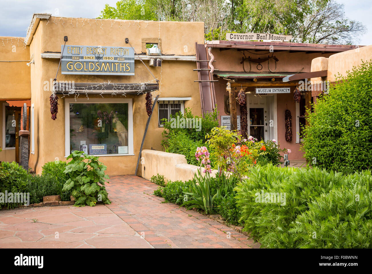 Shops and stores in Taos, New Mexico, USA Stock Photo Alamy