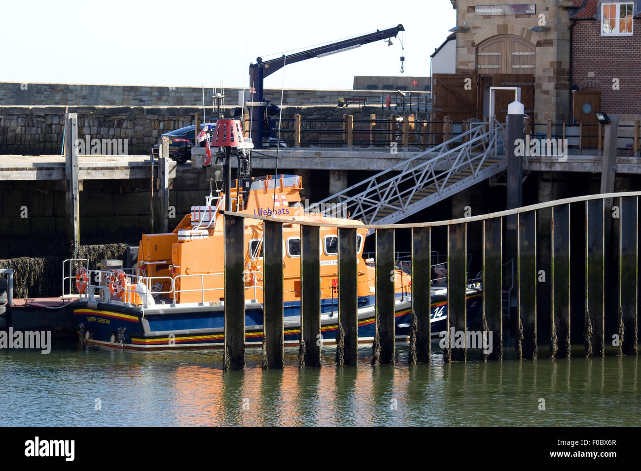 Whitby lifeboat and lifeboat station Stock Photo