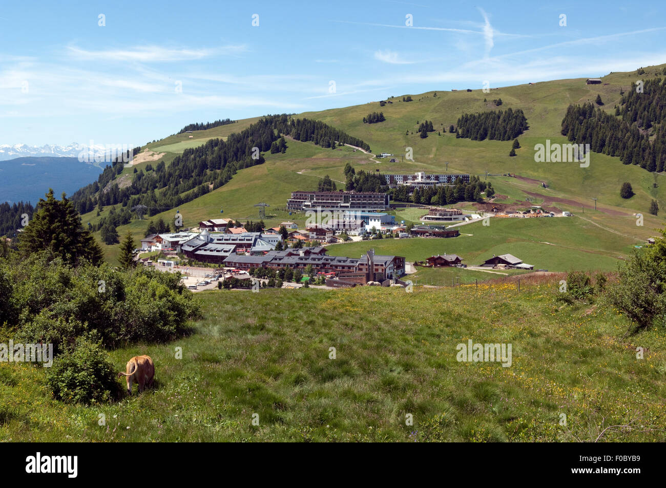 Compatsch Kompatsch, Ort, Seiser, Alm, Dolomiten Stock Photo - Alamy