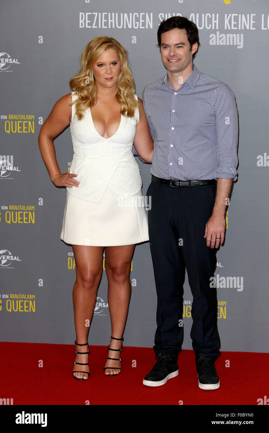 Berlin, Germany. 11th Aug, 2015. Amy Schumer and Bill Hader attend 
