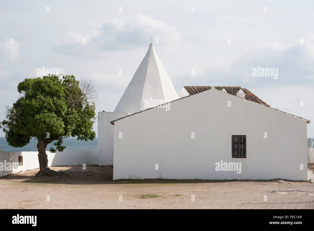 Chapel of Nossa Senhora da Rocha; Porches, Algarve, Portugal. Stock Photo