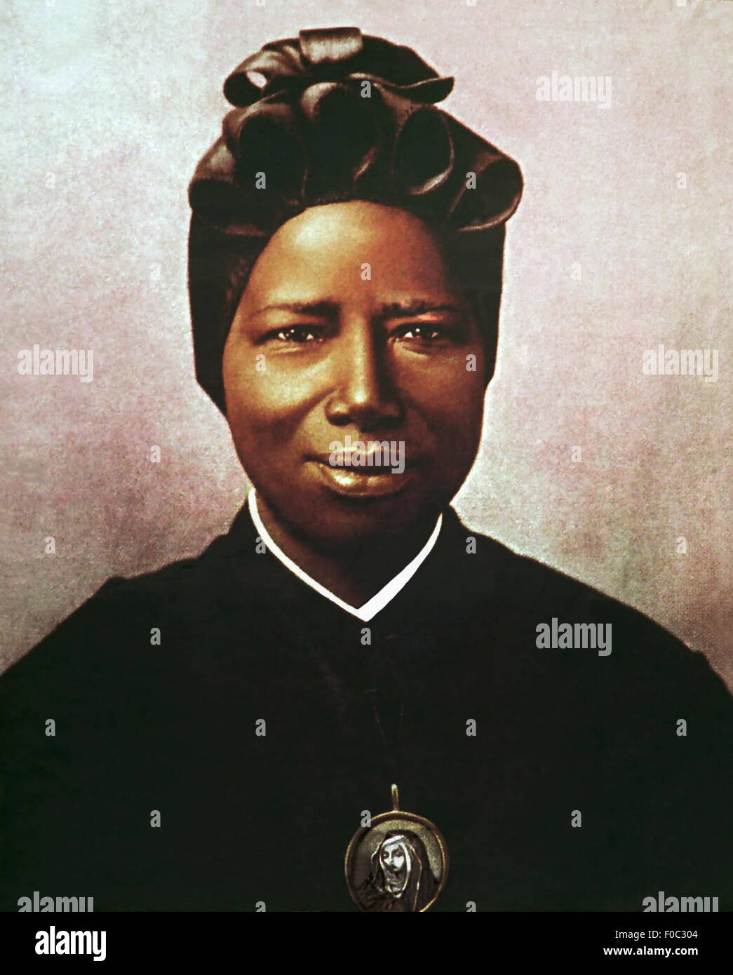 Bakhita, Josephine, 1869 - 8.2.1947, Sudanian saint and nun, portrait, painting after photograph, circa 1933, Stock Photo