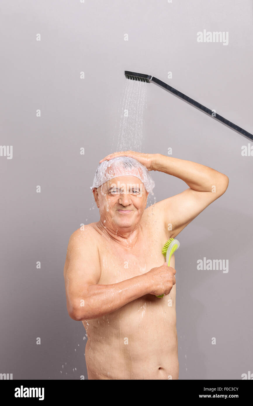 Senior man bathing hires stock photography and images Alamy