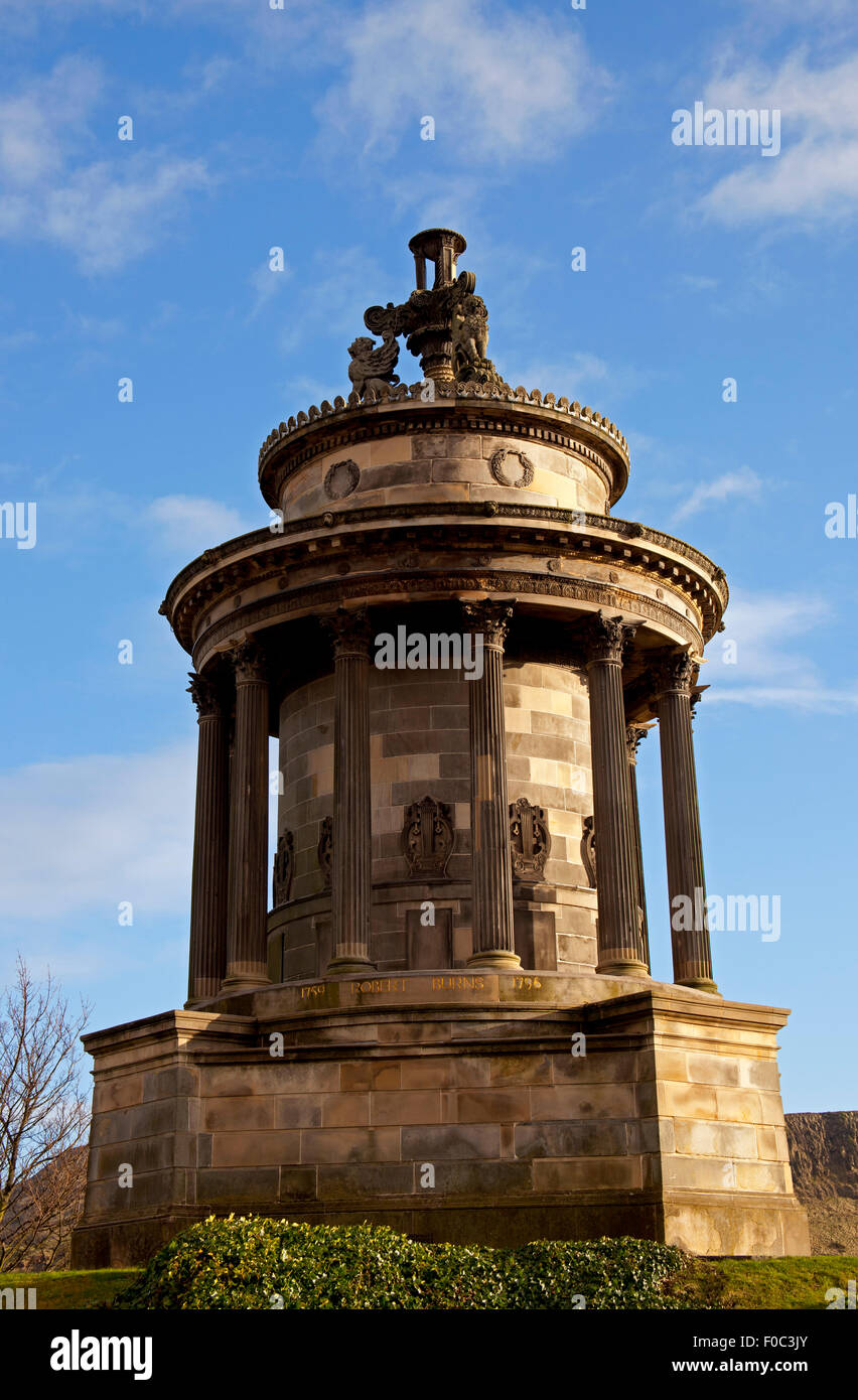 Robert Burns memorial Edinburgh Scotland UK Stock Photo