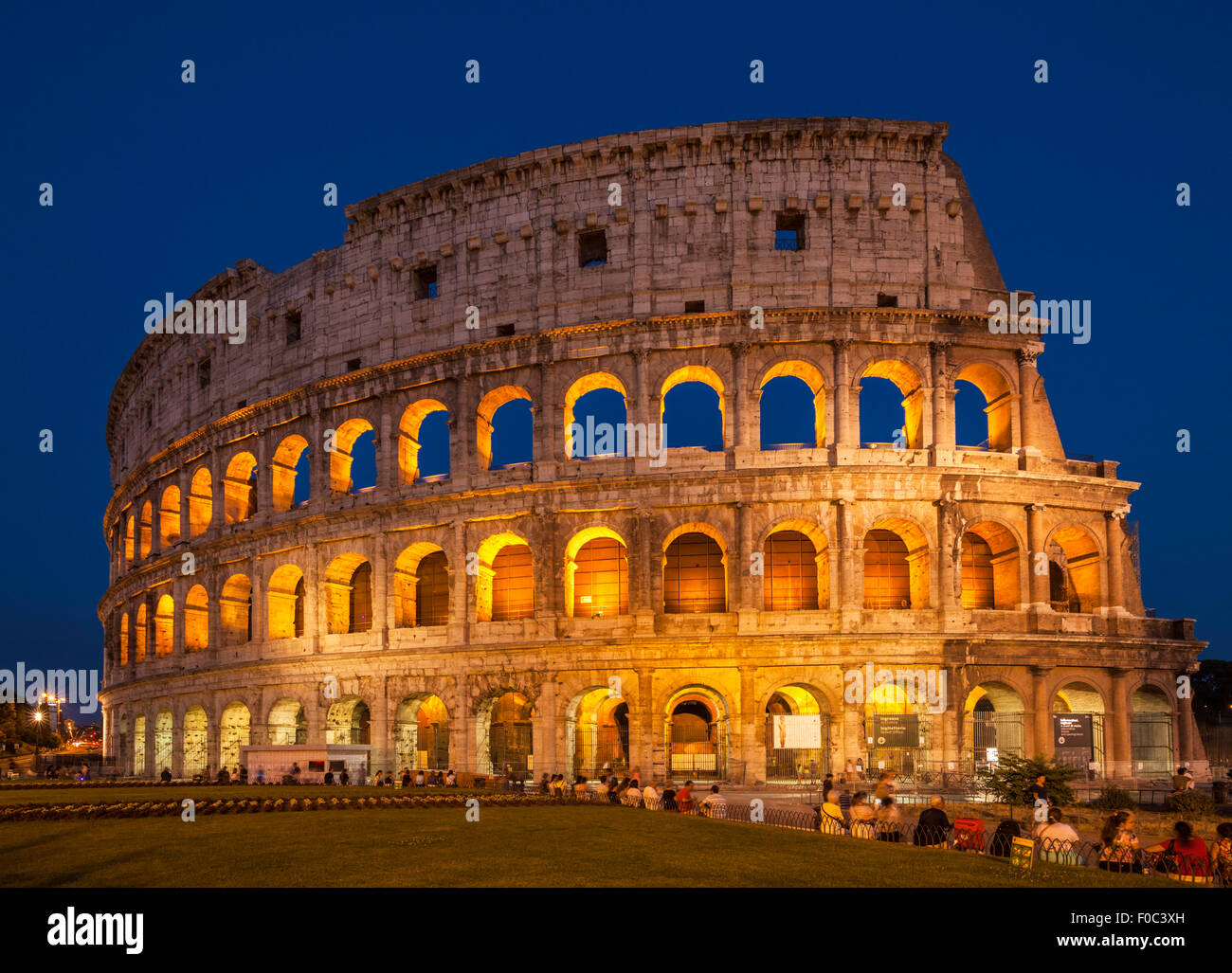 Rome Colosseum or Flavian Amphitheatre  Rome Lazio Region Italy EU Europe Stock Photo