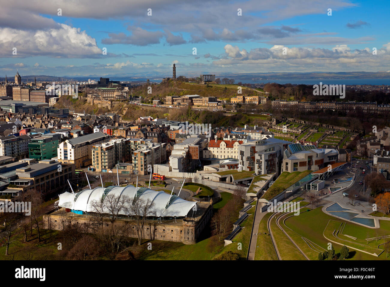 Edinburgh city Our Dynamamic Earth, Holyrood Parliament Scotland Stock Photo