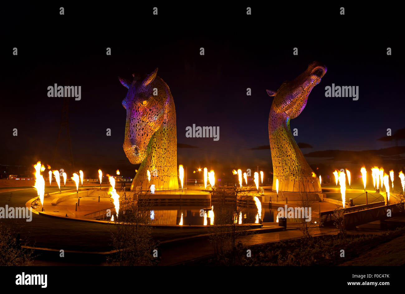 The Kelpies, Helix Park Falkirk Scotland UK Stock Photo