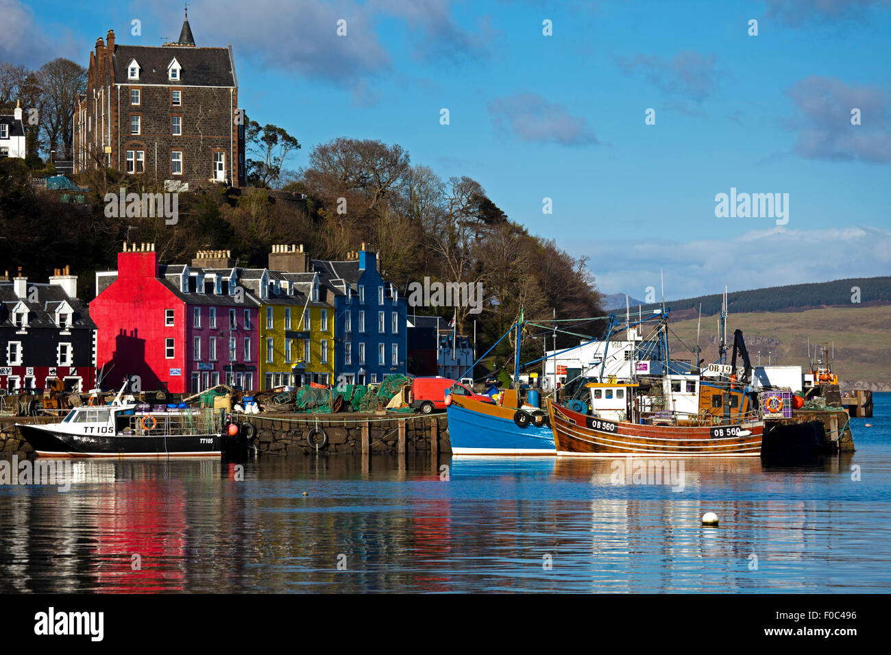 Tobermory harbour, Isle of Mull Scotland UK Stock Photo