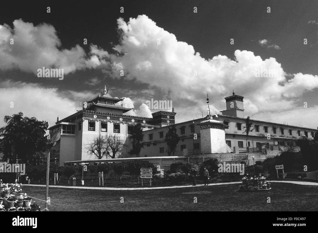 Budhist monastery Black and White Stock Photos & Images - Alamy