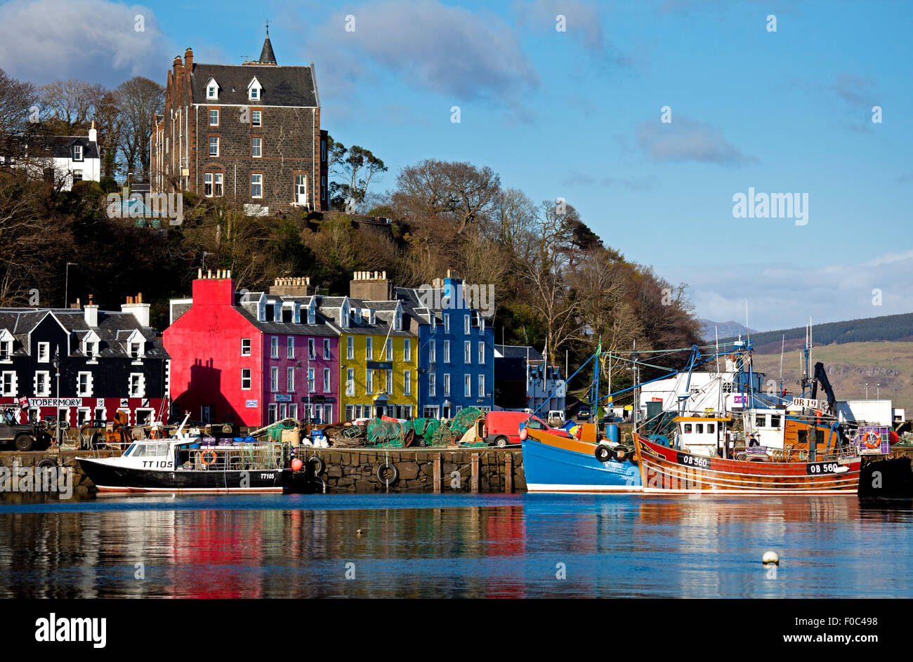 Tobermory harbour, Isle of Mull Scotland UK Stock Photo