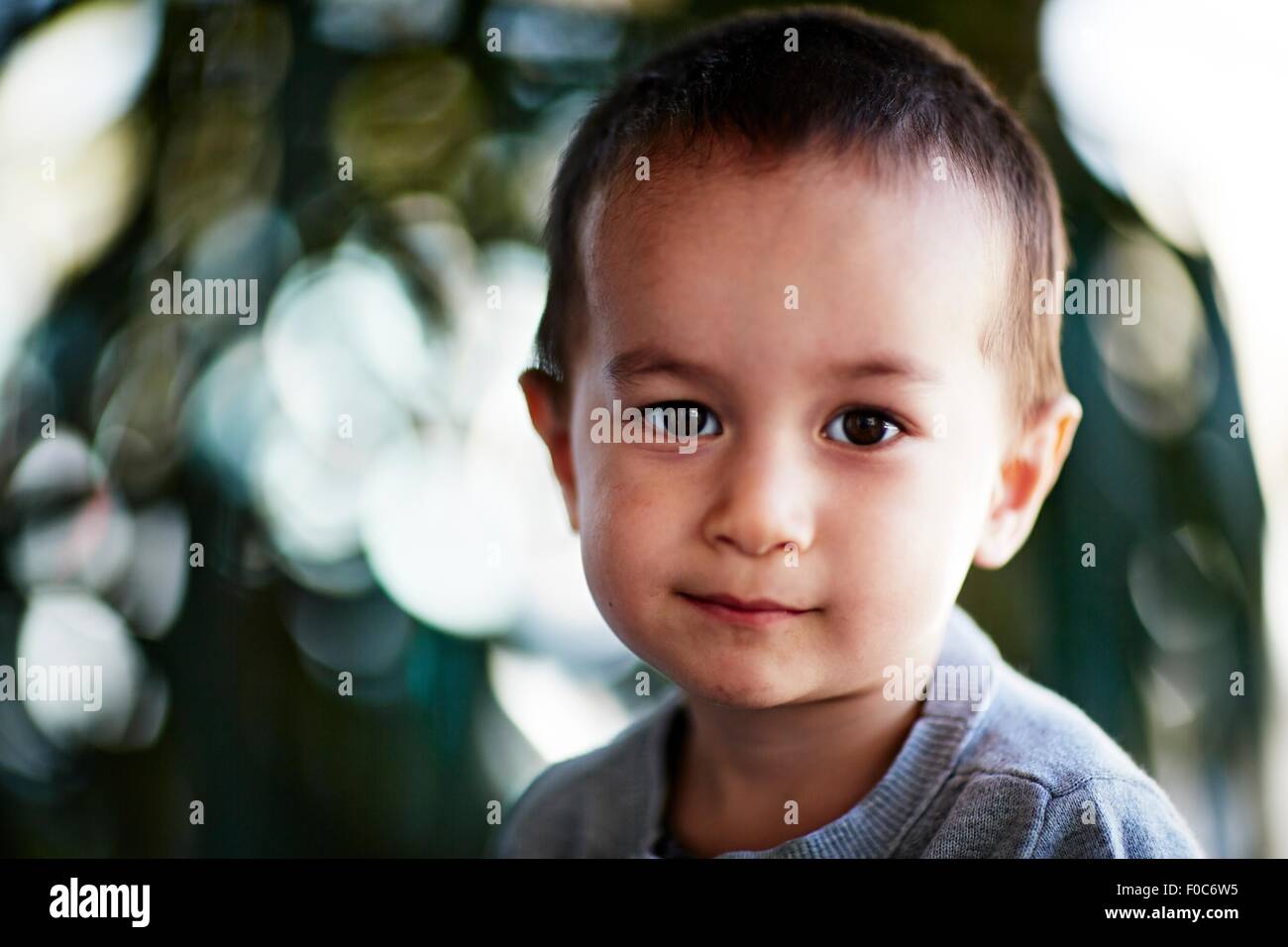 Portrait of smiling toddler Stock Photo