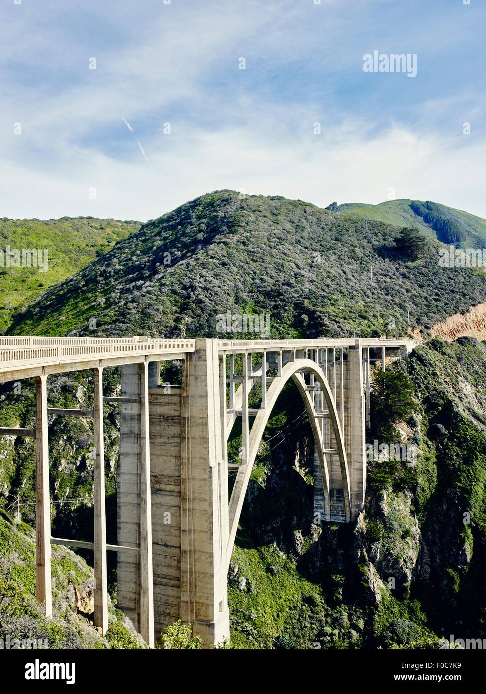 Bexby bridge on highway 1, Big Sur, California, USA Stock Photo