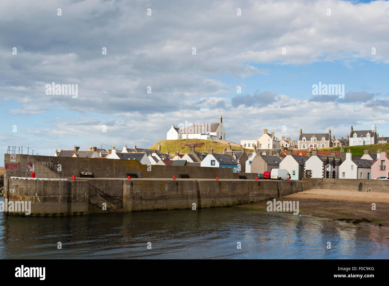 The Harbour at Findochty on the Moray coast in Scotland Stock Photo