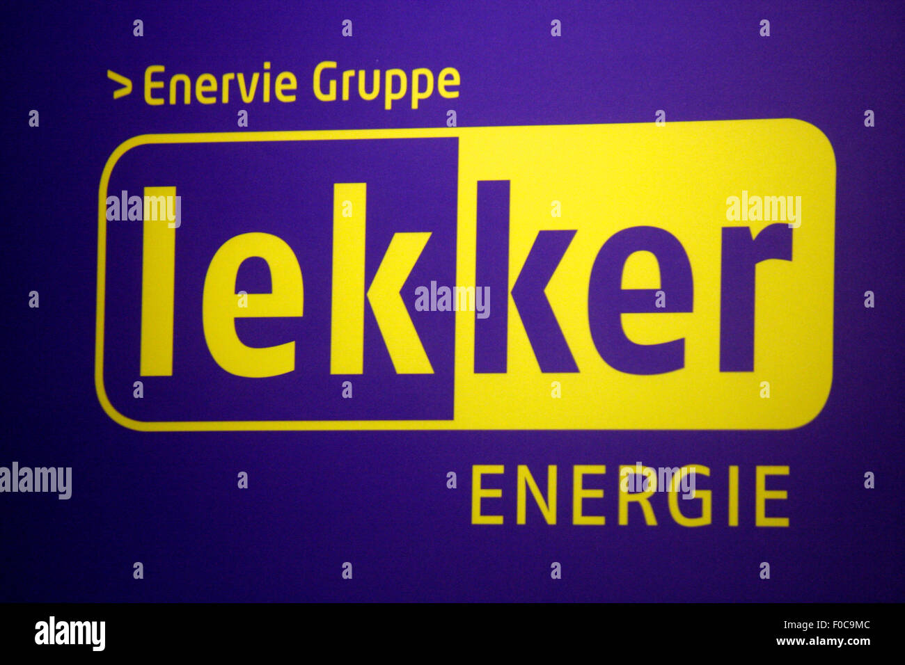 Markenname: 'lekker Energie', Dezember 2013, Berlin. Stock Photo
