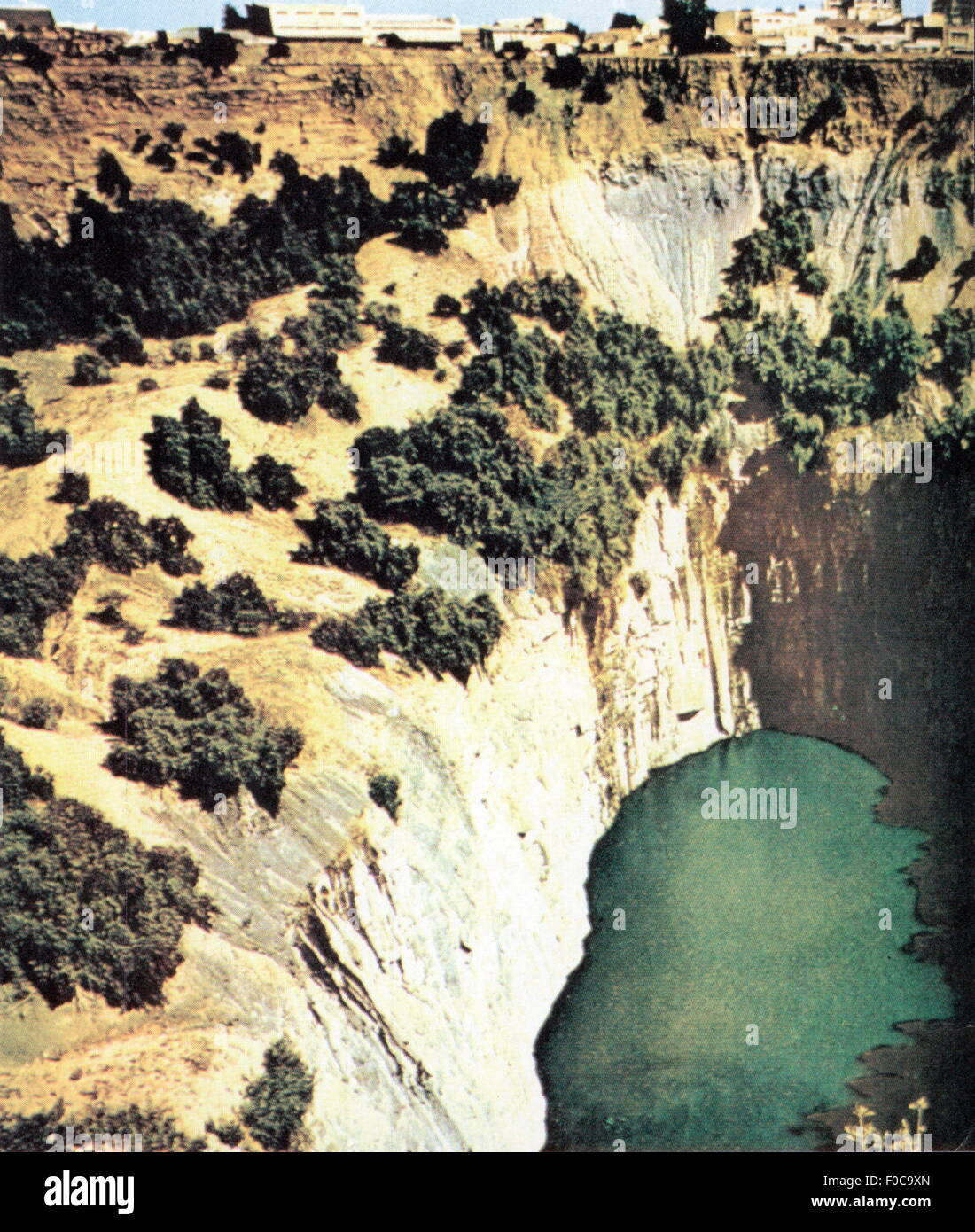 geography / travel, South Africa, Kimberley, city views / cityscapes, 'The Big Hole', 20th century, Additional-Rights-Clearences-Not Available Stock Photo